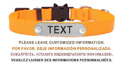 Nylon Cat Collar Personalized Adjustable Breakaway Soft Tag Pet Products Bell Small Dog Kitten Safety Accessories Necklace - PetPals Store