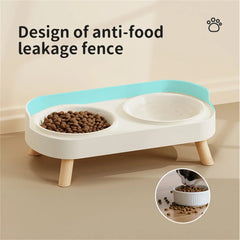 Cat Bowl Anti - knock Stainless Steel Double Bowl Dog Bowl Cat Bowl Food Bowl Anti - splash Food Bowl Cat Water Bowl - PetPals Store