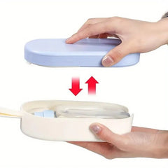 1pc Portable Water Dispenser for Pets, Travel Water Bottle with Drinking Cup and Food Container for Dogs, Cats, Rabbits Outdoor - PetPals Store