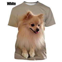 New Summer Hot Sale Funny Dog Pomeranian 3D Printing High Quality Men's And Women's T-shirt Tops Cute Tee Clothing Y2k Clothes - PetPals Store