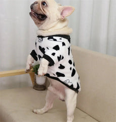 Lovely Leopard Pet Dog Clothes Soft Flannel Winter Puppy Overalls York Dog Cartoon Printing Sphinx Cat Sweatshirt Drop Shipping - PetPals Store