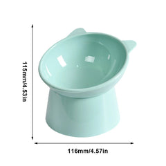 Tilted Cat Food Bowl Elevated Cat Bowl Ergonomic Raised Cat Food Bowl Anti Vomiting Tall Dog Bowl Non Slip for Flat - Faced Cats - PetPals Store