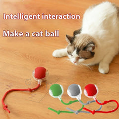 Automatic Rolling Ball with Tail Lamp USB Rechargeable Smart Interactive Cat Ball Toy for Cats Pet Dog accessories 고양이 장난감 - PetPals Store