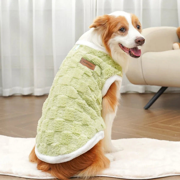 1.5 - 25kg Flannel Dogs Clothes Winter Warm Sweater Pet Clothing Golden Retriever Dog Coats Sweatshirt Pets Puppy Pullover Vest - PetPals Store