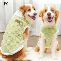1.5 - 25kg Flannel Dogs Clothes Winter Warm Sweater Pet Clothing Golden Retriever Dog Coats Sweatshirt Pets Puppy Pullover Vest - PetPals Store