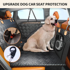 Juice Pet Dog Hammock for Car SUV Trucks Waterproof Hard Bottom Back Seat Extender for Dogs Back Seat Cover Dog Car Seat Cover - PetPals Store