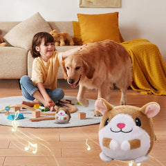 Plush Automatic Bouncing Toys Bite Resistant Funny Interactive Squeaky Toys Talking Self - Moving for Small Medium Dogs - PetPals Store
