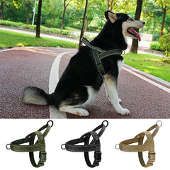 New Dog Tactical Chest Harness Nylon Material Medium and Large Dog A7 Pet Chest Harness Dog Leash - PetPals Store