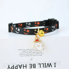 Halloween Cat Collars Adjustable Pet Collar Dog Necklace Kitten Puppy Pendant Pet Products Cat Accessories Halloween Decoration - PetPals Store