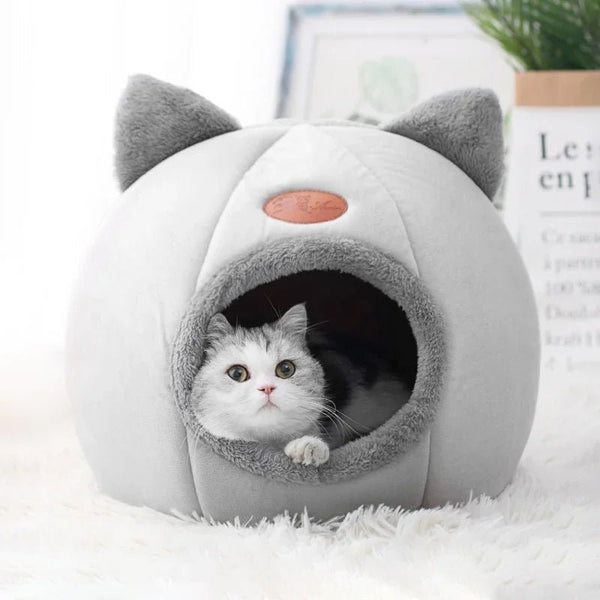 New Deep Sleep Comfort In Winter Cat Bed Iittle Mat Basket Small Dog House Products Pets Tent Cozy Cave Nest Indoor Cama Gato - PetPals Store