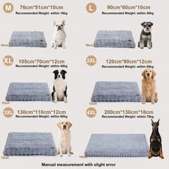 Ultra Plush Dog Bed Soft Pet Cushion Large Dog Crate Puppy Mattress Washable Mat - PetPals Store