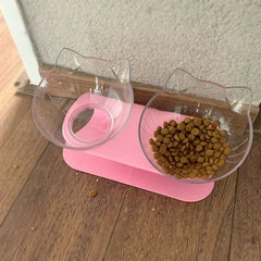 Non - Slip Double Cat Bowl Dog Bowl With Stand Pet Feeding Cat Water Bowl For Cats Food Pet Bowls For Dogs - PetPals Store