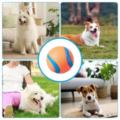 Durable Pet Dog Ball Toys Dog Bouncy Rubber Solid Ball Resistance To Dog Chew Toy Outdoor Throwing And Training For Dogs 강아지 - PetPals Store