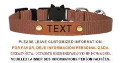 Nylon Cat Collar Personalized Adjustable Breakaway Soft Tag Pet Products Bell Small Dog Kitten Safety Accessories Necklace - PetPals Store