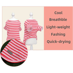 Dog TShirt for Small Medium Dogs Cotton Breathable Clothes for Girl Boy Schnauzer Chihuahua Dachshund Cat Indoor Winter Wear Pi - PetPals Store