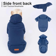 2 Pack Dog Hoodie Warm Hood Dog Sweater Cold Weather Small Dogs Sweatshirt Comfort Pet Clothes for Small Medium Dogs with Pocket - PetPals Store