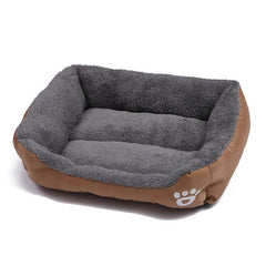 Large Dog Bed Square Plush Cat Nest Kennel All Season Washable Dog Sofa Waterproof Mattress Cat Bed for Medium Dogs Accessories - PetPals Store