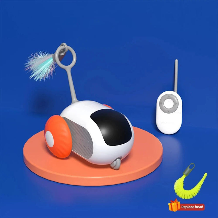 Smart Cat Toy Car Interactive Cat Toy Ball Automatic Rolling Remote Control Toy Car Indoor Cat Accessories Pet Kitten Supplies - PetPals Store