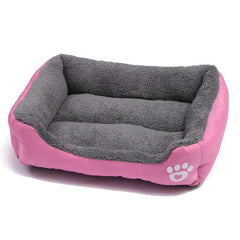 Large Dog Bed Square Plush Cat Nest Kennel All Season Washable Dog Sofa Waterproof Mattress Cat Bed for Medium Dogs Accessories - PetPals Store