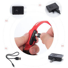 Dog Collar Nylon LED Night Safety Flashing Glow In The Dark Pet Dog Leash pet Dogs Luminous Fluorescent collar dog accessories - PetPals Store