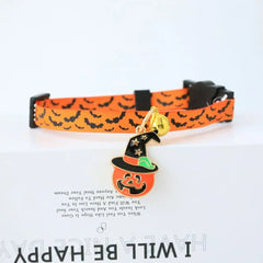 Halloween Cat Collars Adjustable Pet Collar Dog Necklace Kitten Puppy Pendant Pet Products Cat Accessories Halloween Decoration - PetPals Store