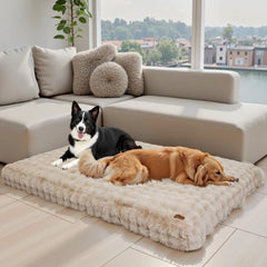 Ultra Plush Dog Bed Soft Pet Cushion Large Dog Crate Puppy Mattress Washable Mat - PetPals Store