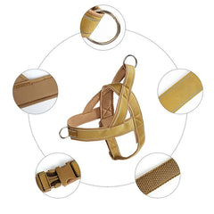 New Dog Tactical Chest Harness Nylon Material Medium and Large Dog A7 Pet Chest Harness Dog Leash - PetPals Store