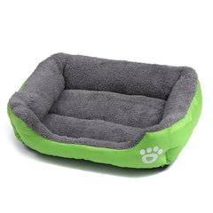 Large Dog Bed Square Plush Cat Nest Kennel All Season Washable Dog Sofa Waterproof Mattress Cat Bed for Medium Dogs Accessories - PetPals Store