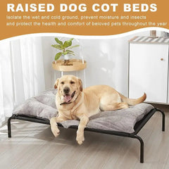 Elevated Dog Bed Raised Dog Cot Bed Breathable Pet Cot Portable Washable Pet Bed for Small Medium Dog Indoor Outdoor Hot Weather - PetPals Store