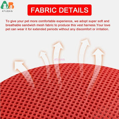 Cat Harness and Leash Set,Upgraded Escape Proof Adjustable Kitten Vest for Cat Outdoor Walking,Reflective Strips for Dark Night - PetPals Store