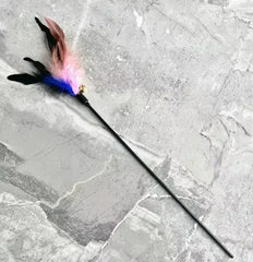 Funny Kitten Cat Teaser Interactive Toy Rod with Bell and Feather Toys for Cats Teaser Interactive Toy Rod Pet Cats Toys Stick - PetPals Store