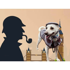 Dog Halloween Costume Famous Detective Clothes Detective Outifsfor Dogs Clothes Pet Costumes Funny Cosplay Costume Small Dogs H - PetPals Store