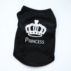 Princess Crown Dog Shirts Vest, Puppy Summer Dog Clothes for Small Dogs, Puppy Cat T Shirt Pet Apparel - PetPals Store