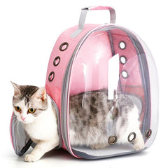 Cat Pet Carrier Backpack Transparent Capsule Bubble Pet Backpack Small Animal Puppy Kitty Bird Breathable Pet Carrier for Travel - PetPals Store