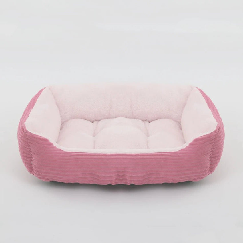 Bed for Dog Cat Pet Square Plush Kennel Medium Small Dog Sofa Bed Cushion Pet Calming Dog Bed House Pet Supplies Accessories - PetPals Store