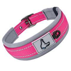 Padded Dog Collars for small Medium large Dogs Reflective Wide Pet Collars Adjustable Heavy Duty Nylon Neoprene Dog Collar - PetPals Store