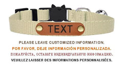 Nylon Cat Collar Personalized Adjustable Breakaway Soft Tag Pet Products Bell Small Dog Kitten Safety Accessories Necklace - PetPals Store