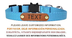Nylon Cat Collar Personalized Adjustable Breakaway Soft Tag Pet Products Bell Small Dog Kitten Safety Accessories Necklace - PetPals Store