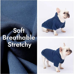 2 Pack Dog Hoodie Warm Hood Dog Sweater Cold Weather Small Dogs Sweatshirt Comfort Pet Clothes for Small Medium Dogs with Pocket - PetPals Store