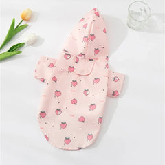 Cartoon Printed Dog Raincoat for Small Dogs Waterproof Pet Clothes Poodle Puppy Pomeranian Raincoats chubasquero para perros - PetPals Store