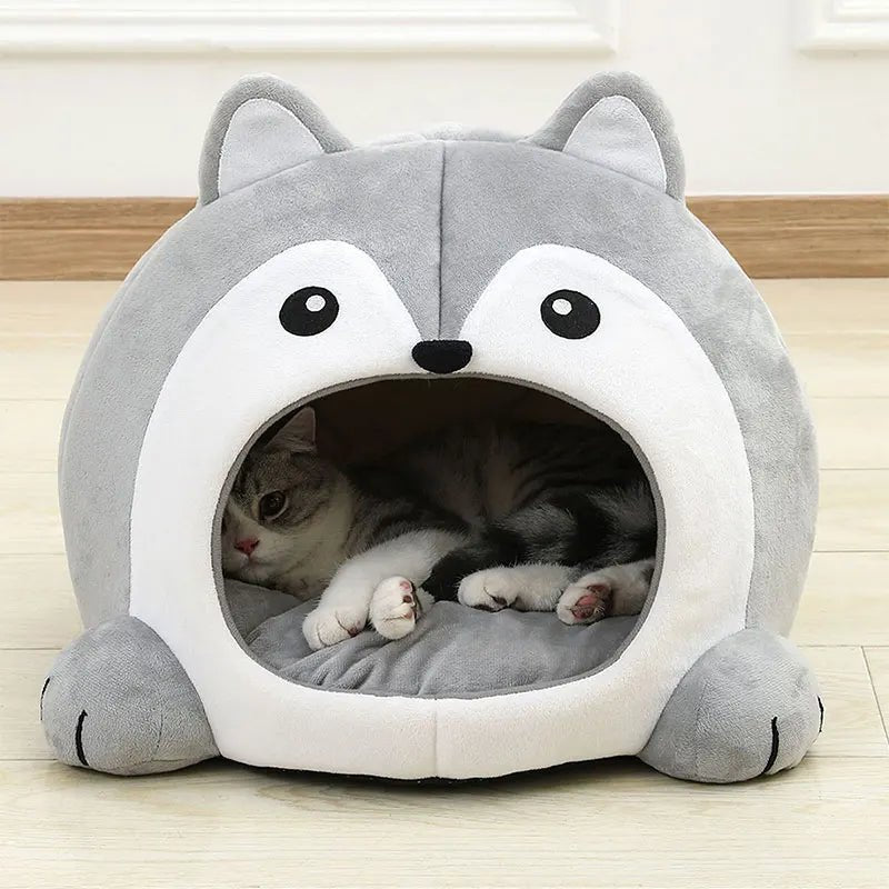 Very Soft Cat Bed Pet Basket Cat House Sofa Small Dog Lounger Cushion Kittens Cave Puppy Mat House Tent Bed Supplies For Cats - PetPals Store