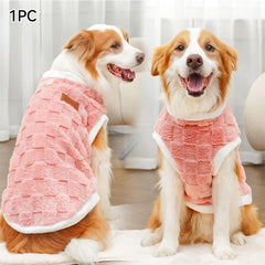 1.5 - 25kg Flannel Dogs Clothes Winter Warm Sweater Pet Clothing Golden Retriever Dog Coats Sweatshirt Pets Puppy Pullover Vest - PetPals Store